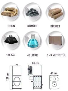 YAKAR YS-02 KALORİFERLİ SOBA