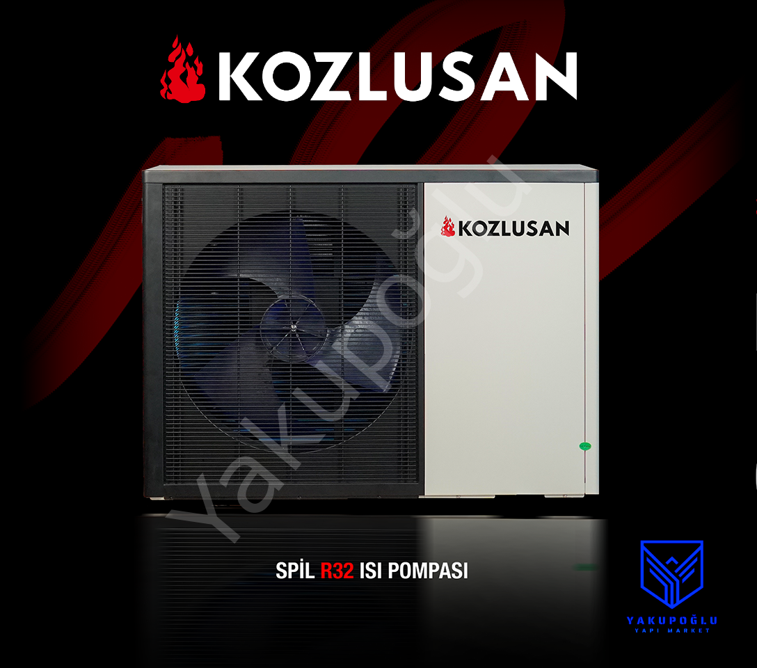 KOZLUSAN SPILL 12 KW R32 EVI DC INVERTER ISI POMPASI - Monofaze (220)