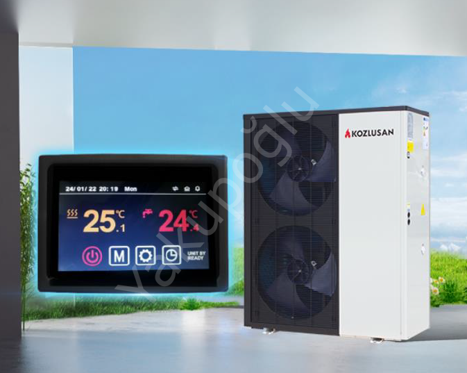 KOZLUSAN SPILL 36 KW R32 EVI DC INVERTER ISI POMPASI - TRİFAZE (380)