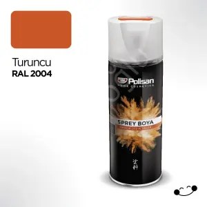 Polisan Akrilik Turuncu Sprey Boya 400 ml - RAL 2004