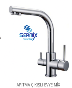 Sermix Arıtma Çıkışlı Evye Mix